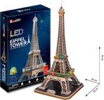 Puzzle 3D Eiffelova veža / ľad - 82 dielikov