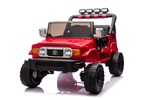 Elektrické autíčko Toyota FJ Cruiser XXL s pohonom 4x4, licencované (Dvojmiestne), červené