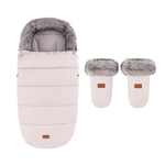 PETITE&amp;MARS Set zimska vreća Comfy 4u1 + rukavice za kolica Fjora Rose Petal