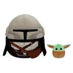 SQUISHMALLOWS Star Wars Mandalorian 30 cm i Grogu 9 cm