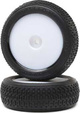 Losi koleso s pneu Taper Pin, predný, biely disk (2): Mini-B