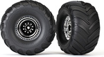 Traxxas Laufrad 3.0 / 2.0", Scheibe chrom, Bereifung Terra Groove (2)