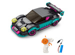 Stavebnica Auto tyrkysové RC na diaľkové ovládanie 17 cm