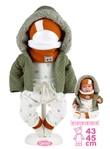 Llorens M844-65 oblečenie pre bábiku bábätko NEW BORN veľkosti 43-45cm