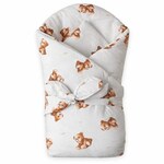 Păturică pentru copii New Baby Sweet baby bears 80x80 cm