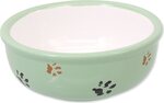 Miska Magic Cat keramická mačacia labka zelená 13x5cm 330ml