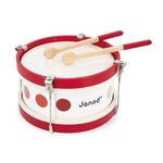 Janod Tambor de madera para niños Confetti