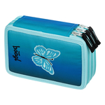 BAAGL Trousse scolaire à trois étages Butterfly GRS