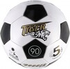 Futbalová lopta, šitá koža 23cm vel. 5 čierno-biely