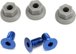 Traxxas Flügelschraube Aluminium M4x8mm, Nylonmutter M4 (3 + 3)