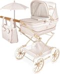 Carucior pliabil DeCuevas 82078 pentru papusi REBORN cu umbrela si accesorii Verona 2024