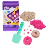 Kinetic sand tvorenie koláčikov