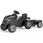 Smoby Šliapací traktor Farmer XL čierny s vozíkom