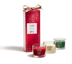 YC Weihnachtsset 2026 3x Votivkerze im Glas