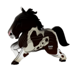 EUGY Pferd 3D Kartonpuzzle