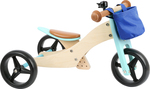 Small Foot Drevené odrážadlo Trike 2v1 tyrkysové