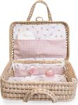 Antonio Juan 92321 - Maletín de mimbre con accesorios para muñeca