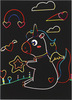 Royal & Langnickel RAIN15 - Immagine da grattare, DIN A4, Motivo: Rana, Colore: Arcobaleno
