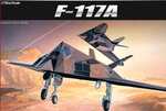 Model letala 12475 - F-117A STEALTH FIGHTER / BOMBER (1:72)