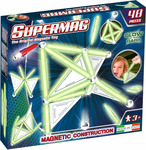 SUPERMAG magnetická stavebnica Tags glow 48ks