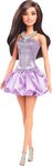 Mattel Barbie modelka Fialové šaty s balónovou sukňou