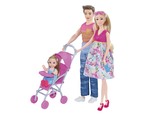 Bábika tehotná s rodinou 30 cm
