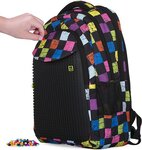 PIXIE CREW rucsac pentru studenți cuburi colorate