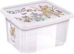Úložný box s vekom 36l "Bambi", Transparent