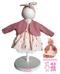 Llorens M844-006 oblečenie pre bábiku bábätko NEW BORN veľkosti 43-45 cm