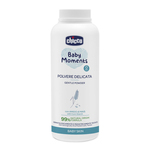 CHICCO Púder detský Baby Moments s kaolínom a kukuričným škrobom 99% prírodných zložiek, 1