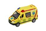 Auto záchranári, ambulancia plast 14,5 cm na batérie so svetlom, zvukom na zotrvačník
