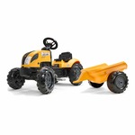 Falk Mighty Builder 2055L pedálos traktor utánfutóval