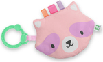 INGENUITY Hračka senzorická na C krúžku Crinklet™ mýval Deni 0m+