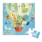 Janod Blahoželanie k narodeninám s puzzle Let balónom