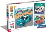 Puzzle 3x48 Rettungsfahrzeuge