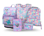BAAGL SET 5 Ergo Candy: cartella, astuccio, sacchetto, grembiule, portafoglio