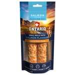 Ontario Protein csemege lazac ízű, rágótekercs kicsi 2db 12,7cm