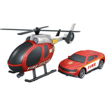 CITY SERVICE CAR - 1:14 Hasiči set vrtuľník + auto