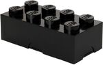 LEGO® box na desiatu 8 - čierna  100 x 200 x 75 mm
