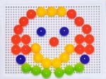 Mozaika klobúčiky 50 ks s tabuľkou