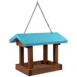 Vogelfutterhaus Bird Jewel Blau Holz 25x17x19cm