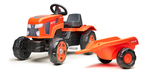 Falk Tractor de pedales Kubota con remolque