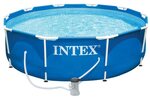Záhradný bazén INTEX 28202 Metal Frame 305 x 76 cm kartušovou filtráciou
