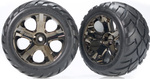 Traxxas kolo 2.8", disk All-Star čierny chróm, pneu Anaconda (2)