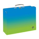 Kufrík lamino hranatý A4 OXY Ombre Blue- green