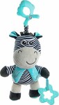 Edukačná hrajúca plyšová hračka s klipom Baby Mix zebra