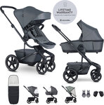 EASYWALKER Set XXL kočík kombinovaný Harvey5 Premium Mineral Grey s príslušenstvom