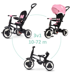 QPLAY Dreirad Rito eva Pink, Alter 10-72 Monate