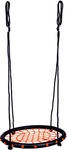 Bino Detské hojdací kruh čiernočervený - priemer 60cm , nosnosť 100 kg