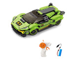 Stavebnica Auto zelené RC na diaľkové ovládanie 17 cm
